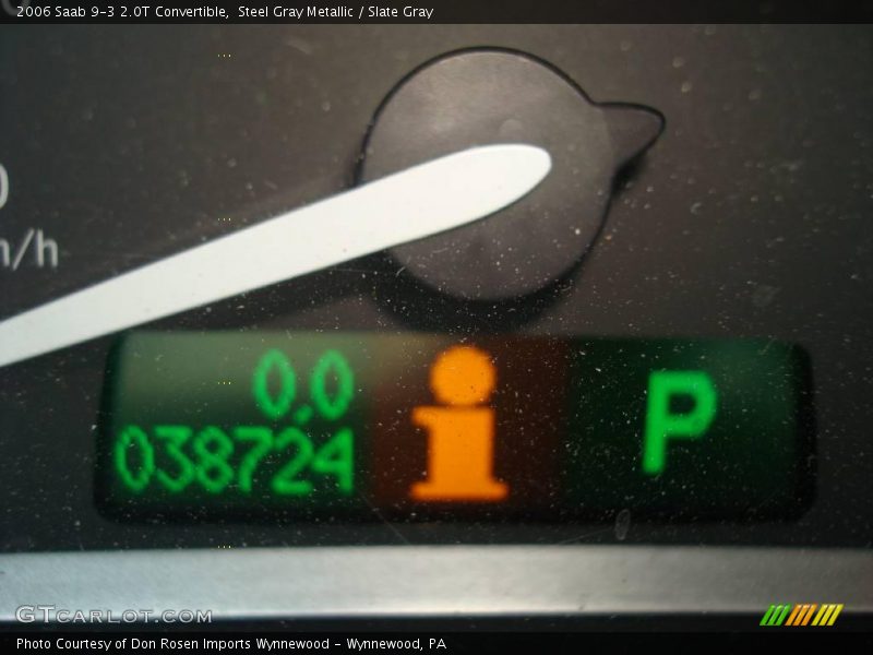 Steel Gray Metallic / Slate Gray 2006 Saab 9-3 2.0T Convertible