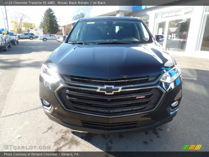 Mosaic Black Metallic / Jet Black 2019 Chevrolet Traverse RS AWD