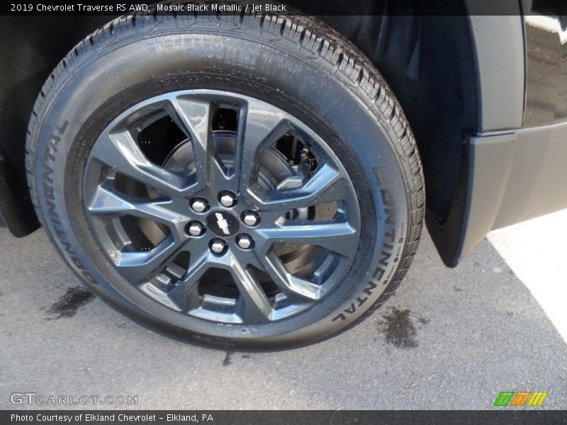 Mosaic Black Metallic / Jet Black 2019 Chevrolet Traverse RS AWD