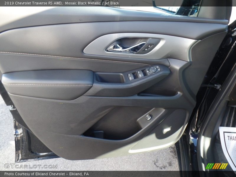 Mosaic Black Metallic / Jet Black 2019 Chevrolet Traverse RS AWD