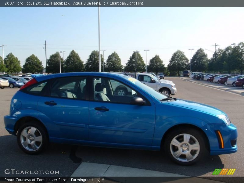 Aqua Blue Metallic / Charcoal/Light Flint 2007 Ford Focus ZX5 SES Hatchback