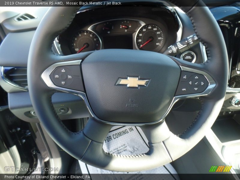 Mosaic Black Metallic / Jet Black 2019 Chevrolet Traverse RS AWD