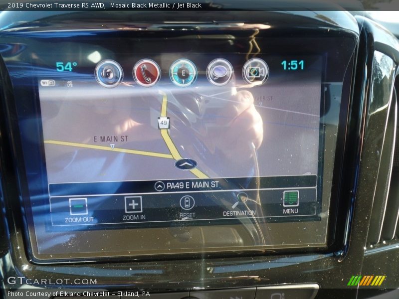 Mosaic Black Metallic / Jet Black 2019 Chevrolet Traverse RS AWD