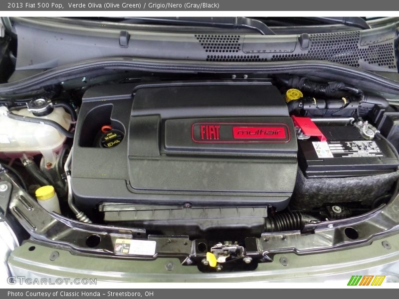 Verde Oliva (Olive Green) / Grigio/Nero (Gray/Black) 2013 Fiat 500 Pop