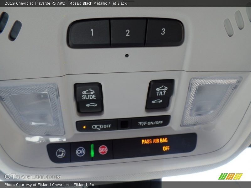 Mosaic Black Metallic / Jet Black 2019 Chevrolet Traverse RS AWD
