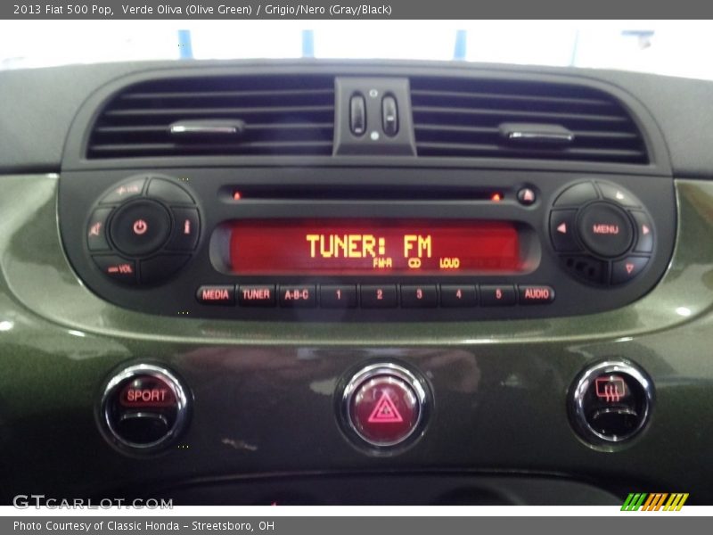 Verde Oliva (Olive Green) / Grigio/Nero (Gray/Black) 2013 Fiat 500 Pop