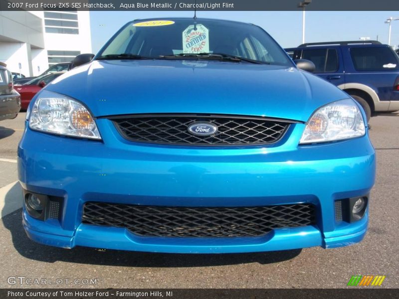 Aqua Blue Metallic / Charcoal/Light Flint 2007 Ford Focus ZX5 SES Hatchback