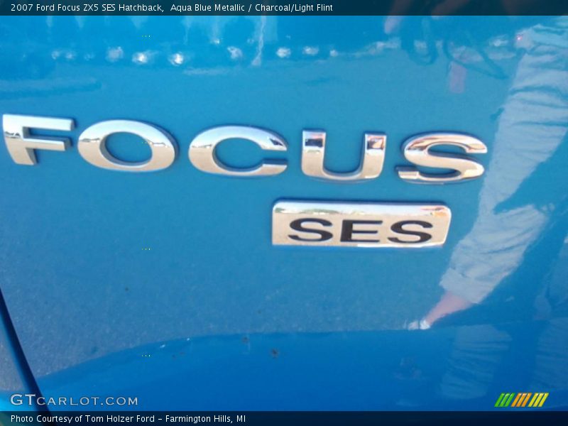 Aqua Blue Metallic / Charcoal/Light Flint 2007 Ford Focus ZX5 SES Hatchback
