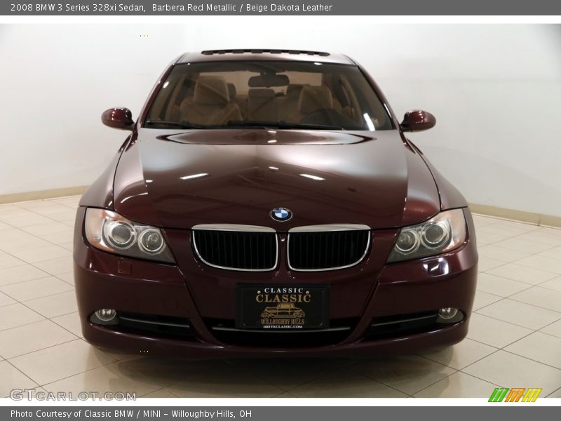 Barbera Red Metallic / Beige Dakota Leather 2008 BMW 3 Series 328xi Sedan