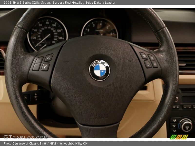 Barbera Red Metallic / Beige Dakota Leather 2008 BMW 3 Series 328xi Sedan