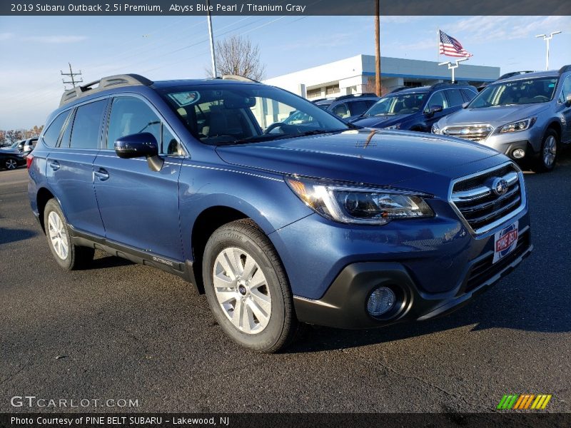 Abyss Blue Pearl / Titanium Gray 2019 Subaru Outback 2.5i Premium