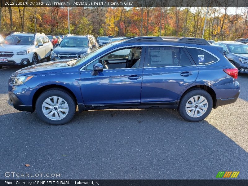 Abyss Blue Pearl / Titanium Gray 2019 Subaru Outback 2.5i Premium