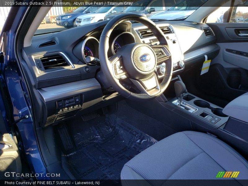 Abyss Blue Pearl / Titanium Gray 2019 Subaru Outback 2.5i Premium