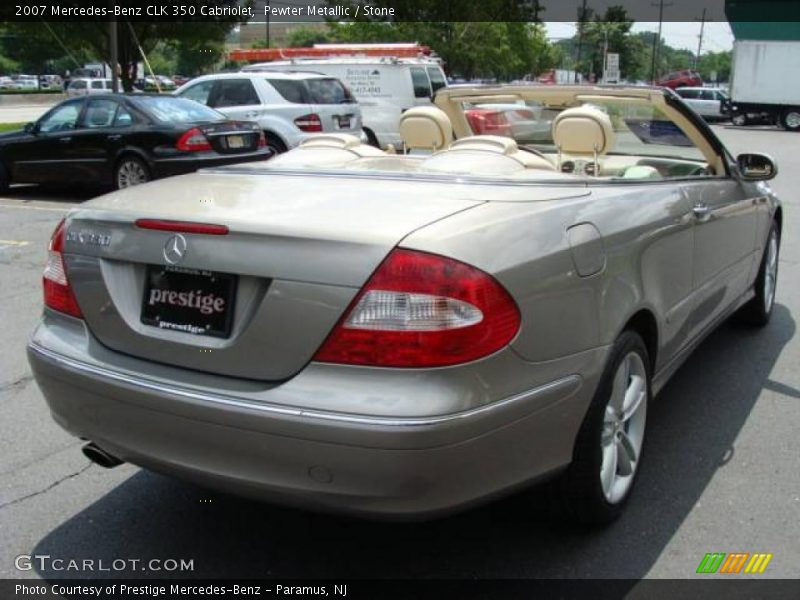 Pewter Metallic / Stone 2007 Mercedes-Benz CLK 350 Cabriolet