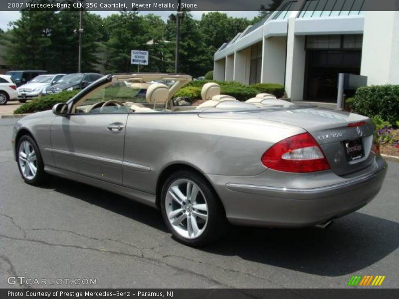 Pewter Metallic / Stone 2007 Mercedes-Benz CLK 350 Cabriolet