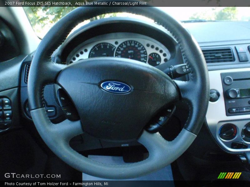 Aqua Blue Metallic / Charcoal/Light Flint 2007 Ford Focus ZX5 SES Hatchback