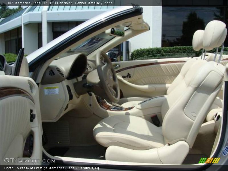 Pewter Metallic / Stone 2007 Mercedes-Benz CLK 350 Cabriolet