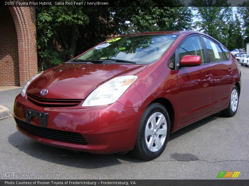 Salsa Red Pearl / Ivory/Brown 2005 Toyota Prius Hybrid