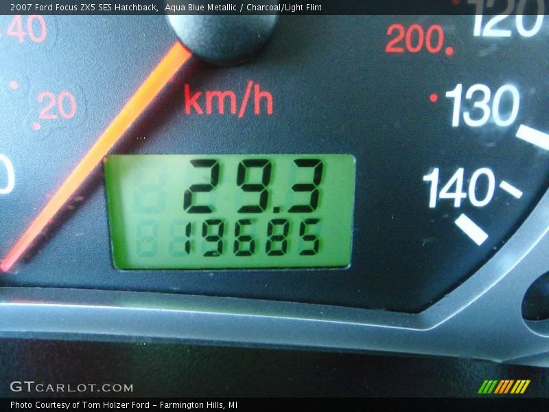 Aqua Blue Metallic / Charcoal/Light Flint 2007 Ford Focus ZX5 SES Hatchback