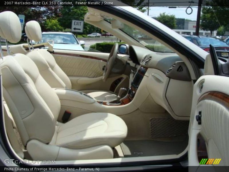 Pewter Metallic / Stone 2007 Mercedes-Benz CLK 350 Cabriolet