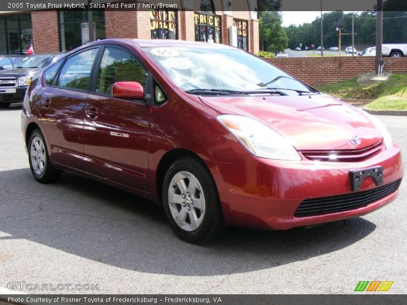 Salsa Red Pearl / Ivory/Brown 2005 Toyota Prius Hybrid