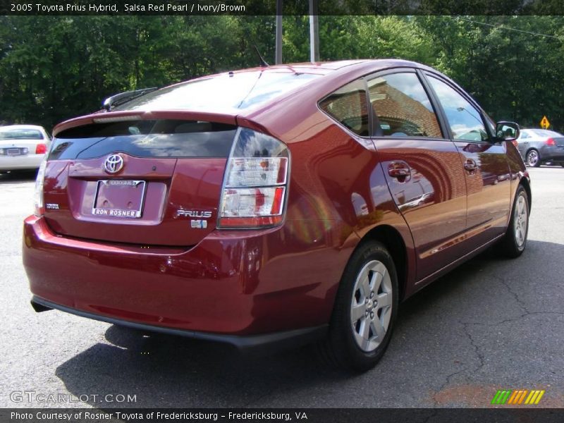 Salsa Red Pearl / Ivory/Brown 2005 Toyota Prius Hybrid