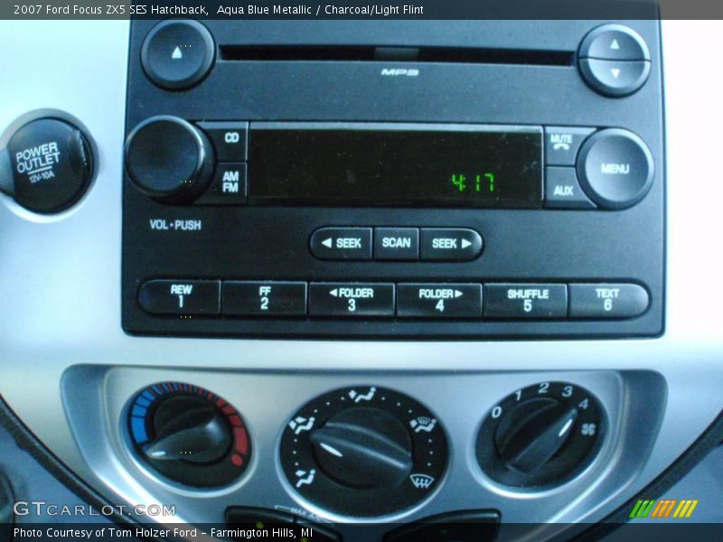 Aqua Blue Metallic / Charcoal/Light Flint 2007 Ford Focus ZX5 SES Hatchback