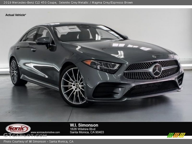 Selenite Grey Metallic / Magma Grey/Espresso Brown 2019 Mercedes-Benz CLS 450 Coupe