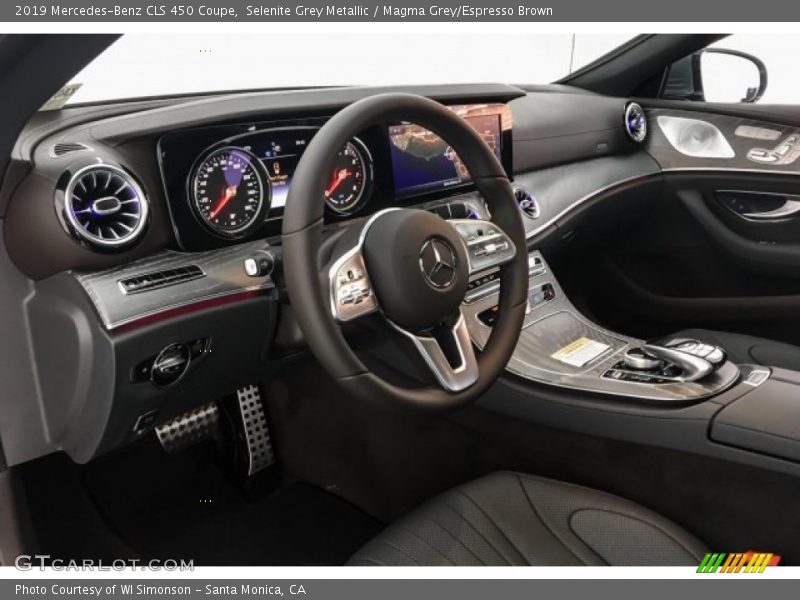 Selenite Grey Metallic / Magma Grey/Espresso Brown 2019 Mercedes-Benz CLS 450 Coupe