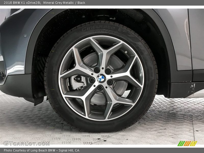 Mineral Grey Metallic / Black 2018 BMW X1 xDrive28i