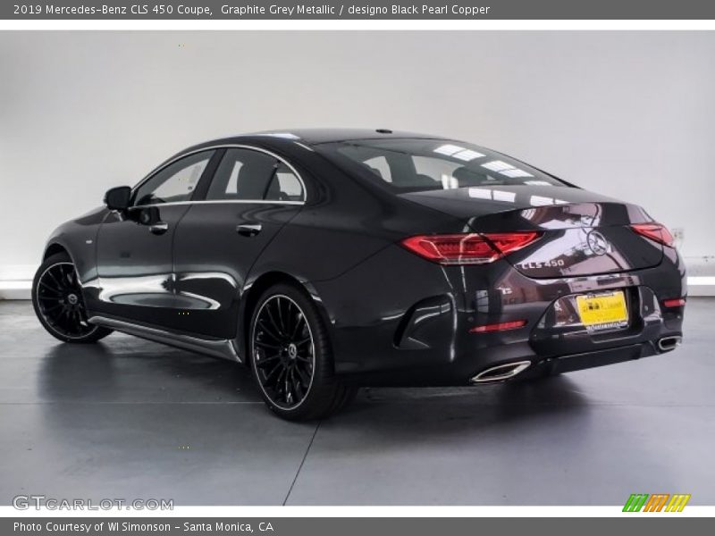 Graphite Grey Metallic / designo Black Pearl Copper 2019 Mercedes-Benz CLS 450 Coupe