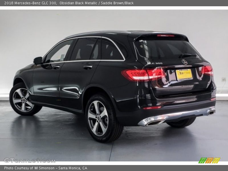 Obsidian Black Metallic / Saddle Brown/Black 2018 Mercedes-Benz GLC 300