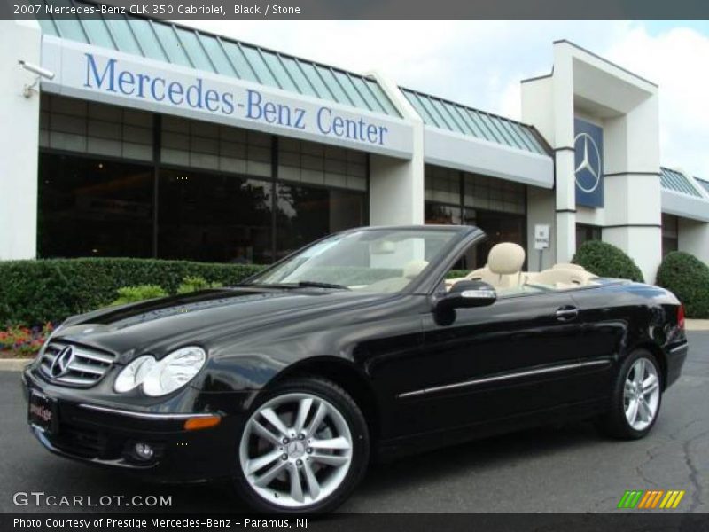 Black / Stone 2007 Mercedes-Benz CLK 350 Cabriolet