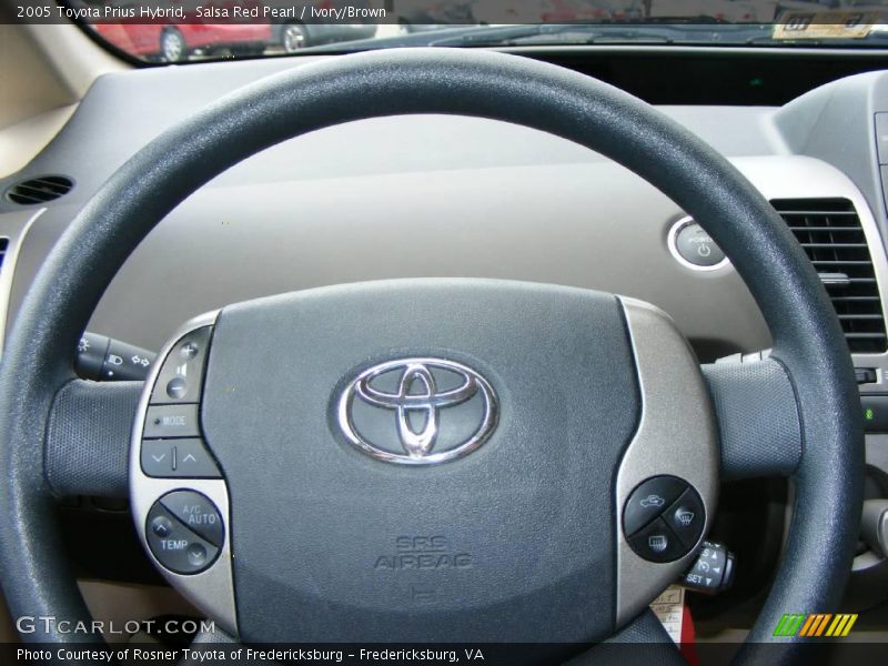 Salsa Red Pearl / Ivory/Brown 2005 Toyota Prius Hybrid