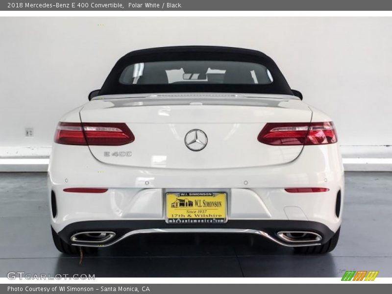 Polar White / Black 2018 Mercedes-Benz E 400 Convertible