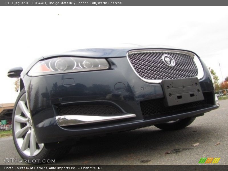 Indigo Metallic / London Tan/Warm Charcoal 2013 Jaguar XF 3.0 AWD