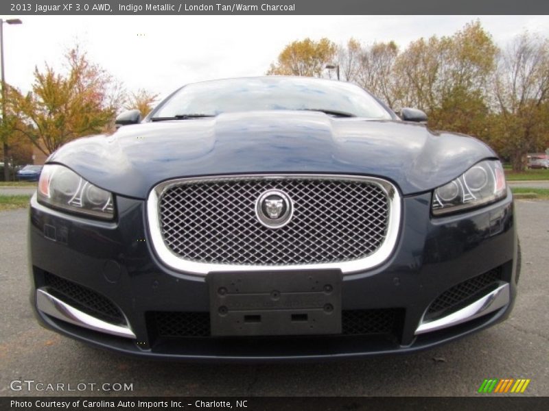 Indigo Metallic / London Tan/Warm Charcoal 2013 Jaguar XF 3.0 AWD