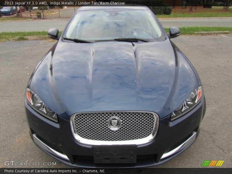 Indigo Metallic / London Tan/Warm Charcoal 2013 Jaguar XF 3.0 AWD