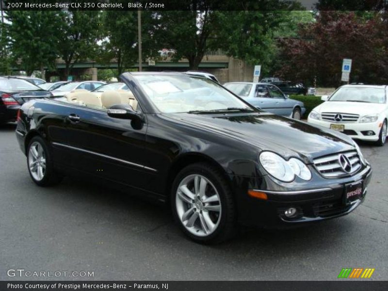 Black / Stone 2007 Mercedes-Benz CLK 350 Cabriolet