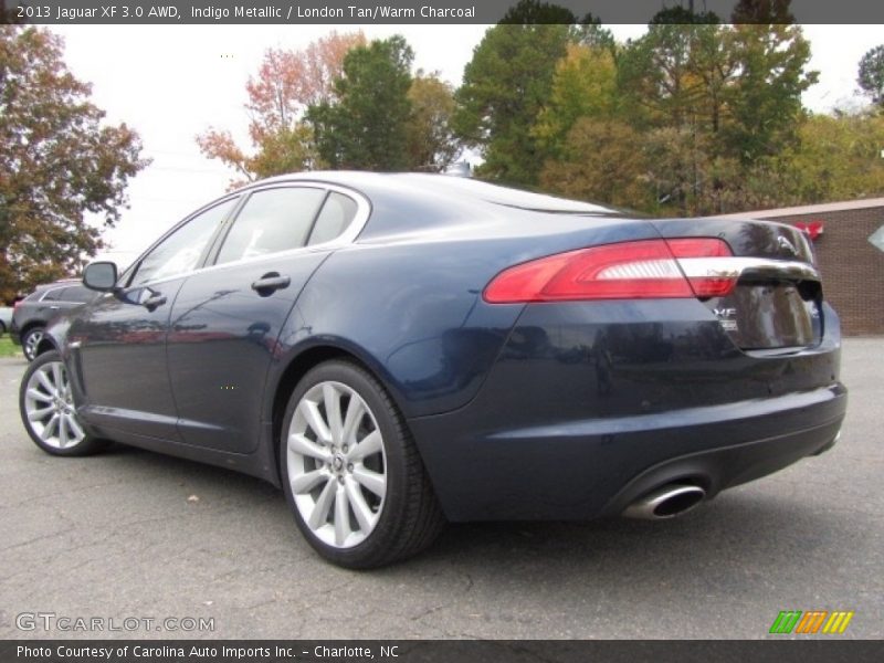 Indigo Metallic / London Tan/Warm Charcoal 2013 Jaguar XF 3.0 AWD