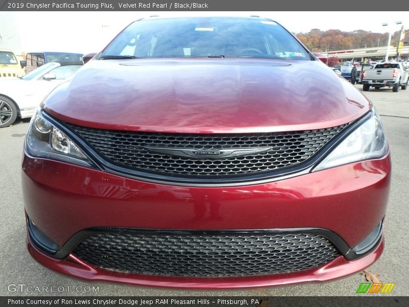 Velvet Red Pearl / Black/Black 2019 Chrysler Pacifica Touring Plus