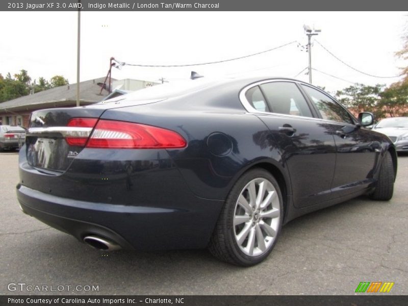 Indigo Metallic / London Tan/Warm Charcoal 2013 Jaguar XF 3.0 AWD