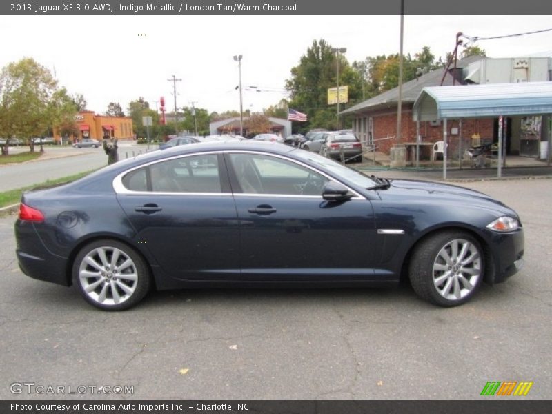 Indigo Metallic / London Tan/Warm Charcoal 2013 Jaguar XF 3.0 AWD