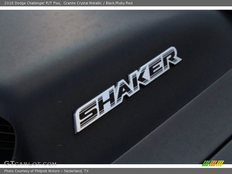 Granite Crystal Metallic / Black/Ruby Red 2016 Dodge Challenger R/T Plus