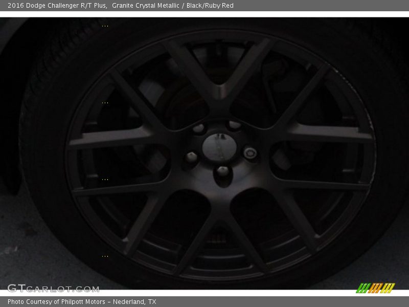 Granite Crystal Metallic / Black/Ruby Red 2016 Dodge Challenger R/T Plus