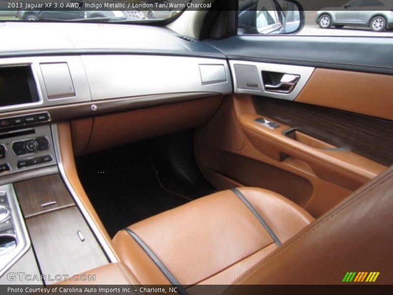 Indigo Metallic / London Tan/Warm Charcoal 2013 Jaguar XF 3.0 AWD
