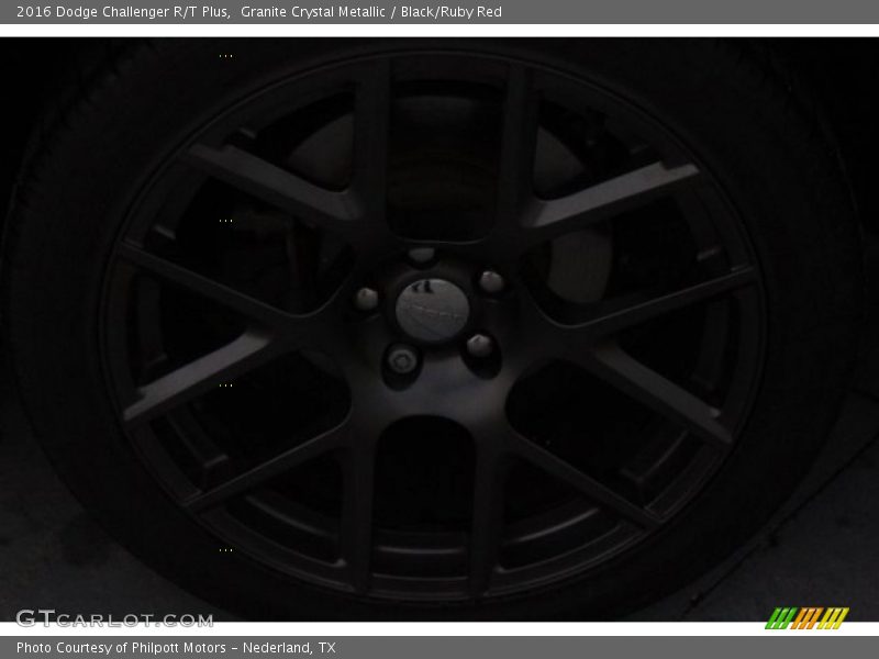 Granite Crystal Metallic / Black/Ruby Red 2016 Dodge Challenger R/T Plus
