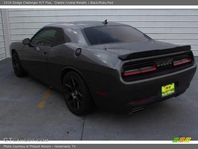 Granite Crystal Metallic / Black/Ruby Red 2016 Dodge Challenger R/T Plus