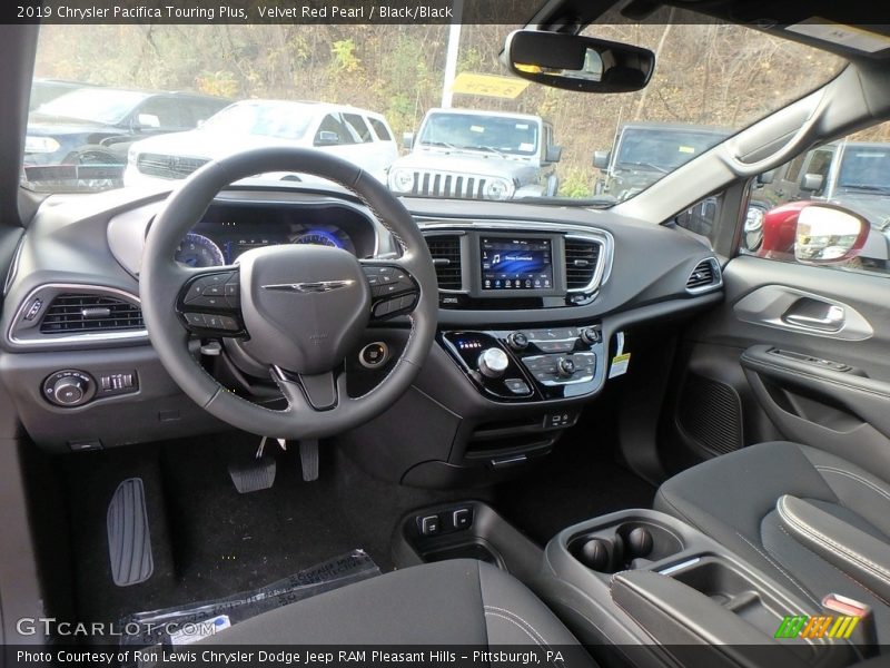 Velvet Red Pearl / Black/Black 2019 Chrysler Pacifica Touring Plus