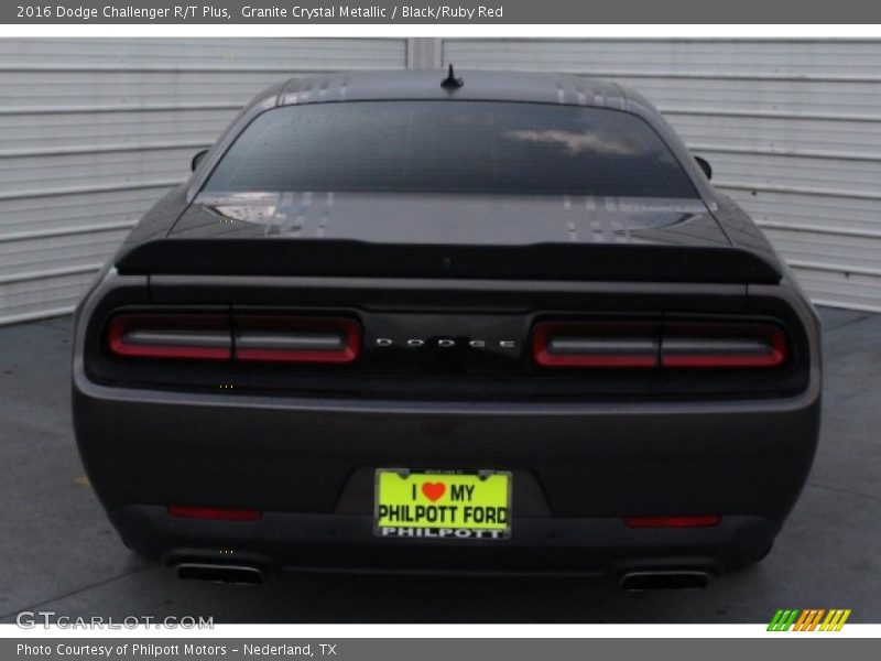 Granite Crystal Metallic / Black/Ruby Red 2016 Dodge Challenger R/T Plus